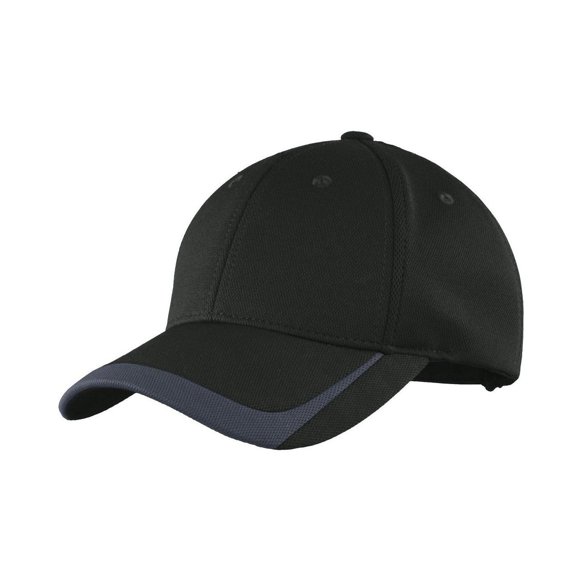 Custom Black/ Graphite Pique Colorblock Cap STC24, personalized by SanCanDo Swag in Argyle, TX